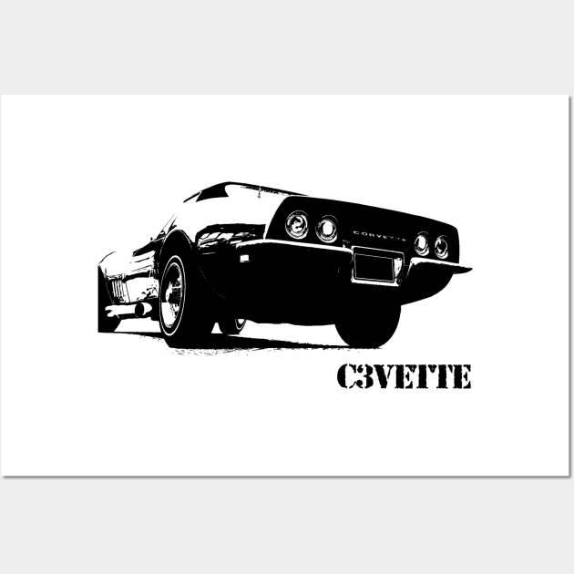 Corvette C3 Wall Art by hottehue